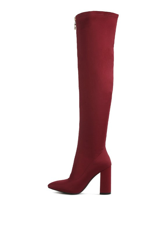 Ronettes Knee High Stretch Long Boots - lolaluxeshop