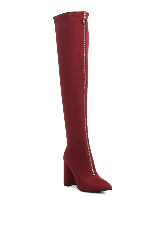 Ronettes Knee High Stretch Long Boots - lolaluxeshop