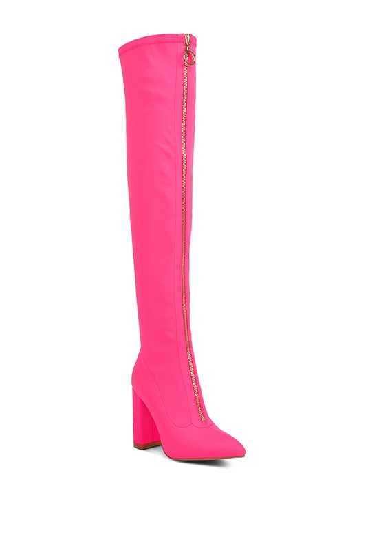 Ronettes Knee High Stretch Long Boots - lolaluxeshop