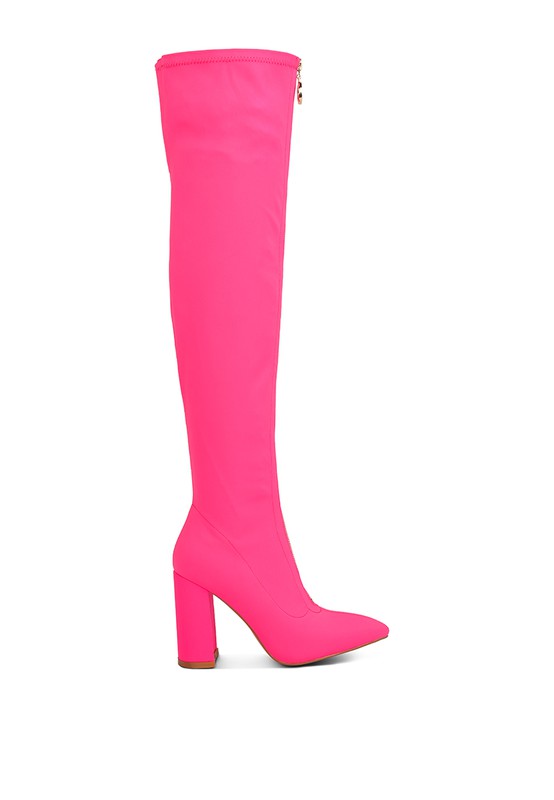 Ronettes Knee High Stretch Long Boots - lolaluxeshop