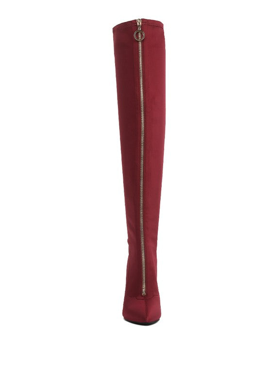 Ronettes Knee High Stretch Long Boots - lolaluxeshop