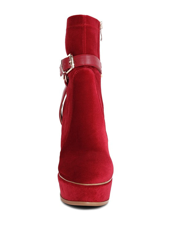 ZEPPELIN High Platform Velvet Ankle Boots - lolaluxeshop