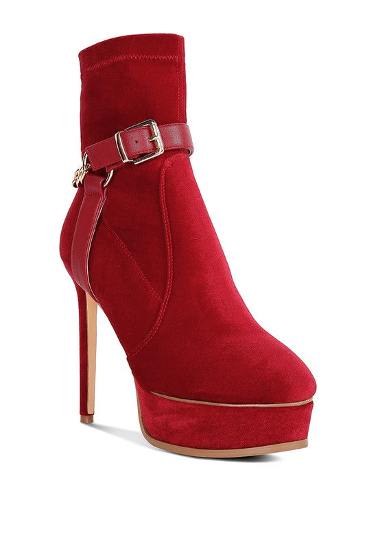 ZEPPELIN High Platform Velvet Ankle Boots - lolaluxeshop