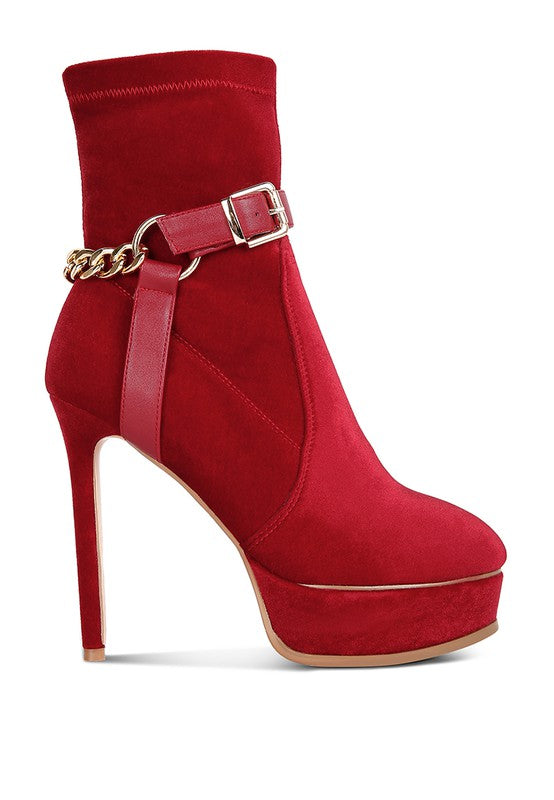 ZEPPELIN High Platform Velvet Ankle Boots - lolaluxeshop