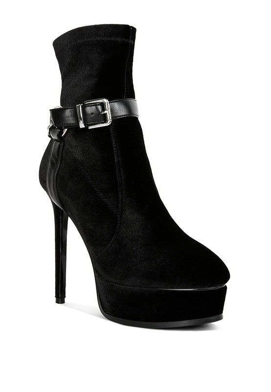 ZEPPELIN High Platform Velvet Ankle Boots - lolaluxeshop