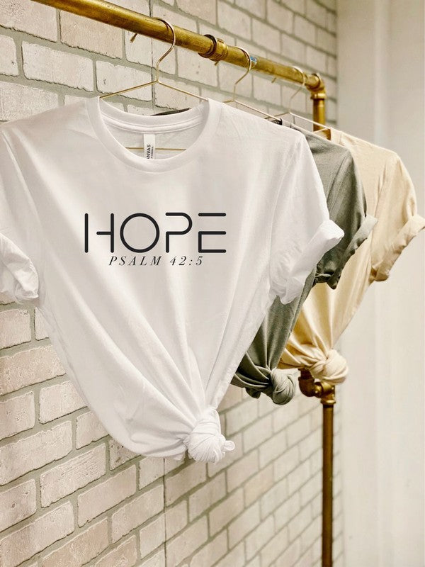 HOPE PSALM 42  5  Short Sleeve Tee - lolaluxeshop