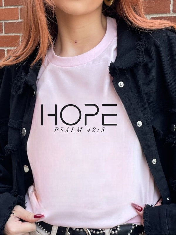 HOPE PSALM 42  5  Short Sleeve Tee - lolaluxeshop