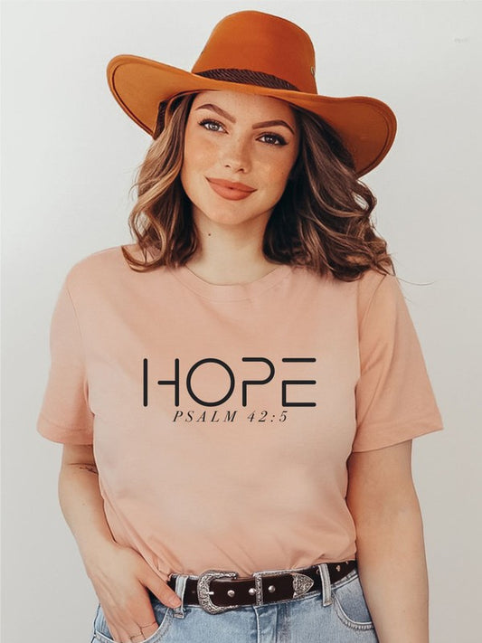 HOPE PSALM 42  5  Short Sleeve Tee - lolaluxeshop