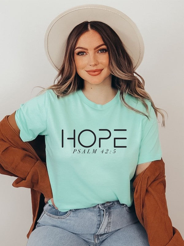 HOPE PSALM 42  5  Short Sleeve Tee - lolaluxeshop