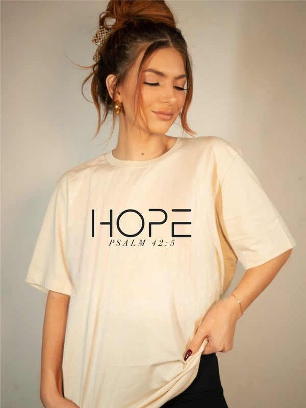 HOPE PSALM 42  5  Short Sleeve Tee - lolaluxeshop