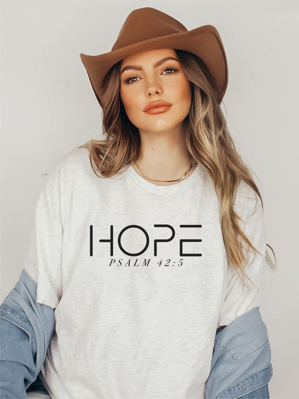 HOPE PSALM 42  5  Short Sleeve Tee - lolaluxeshop