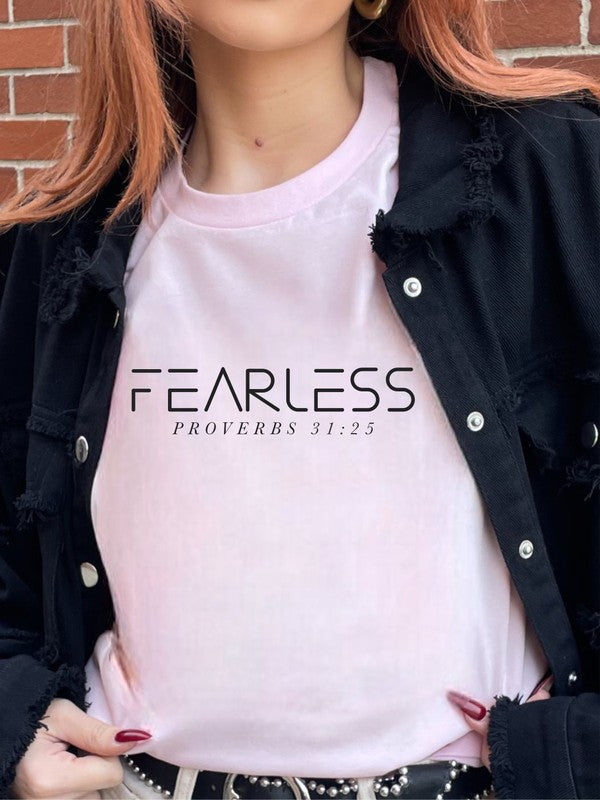 FEARLESS Proverbs 31 25  Boutique Tee - lolaluxeshop