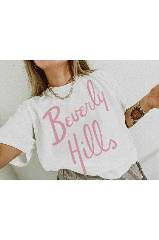 BEVERLY HILLS GRAPHIC TEE - lolaluxeshop