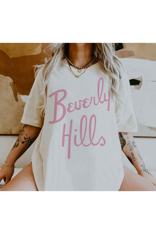 BEVERLY HILLS GRAPHIC TEE - lolaluxeshop