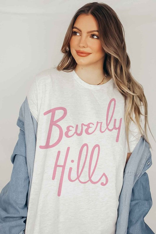 BEVERLY HILLS GRAPHIC TEE - lolaluxeshop