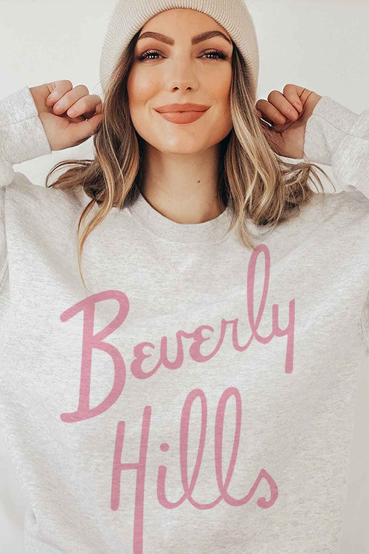 BEVERLY HILLS GRAPHIC SWEATSHIRT - lolaluxeshop