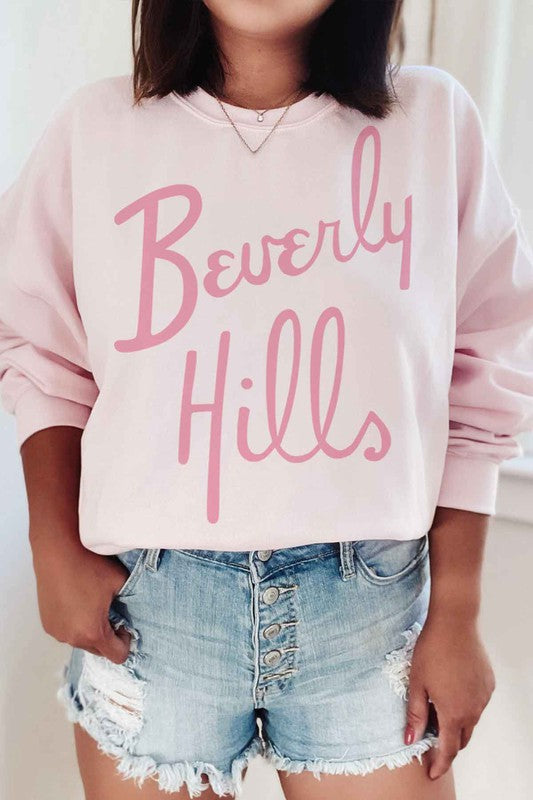 BEVERLY HILLS GRAPHIC SWEATSHIRT - lolaluxeshop