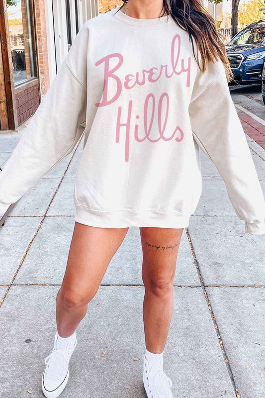 BEVERLY HILLS GRAPHIC SWEATSHIRT - lolaluxeshop