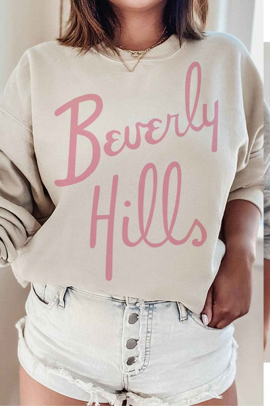 BEVERLY HILLS GRAPHIC SWEATSHIRT - lolaluxeshop