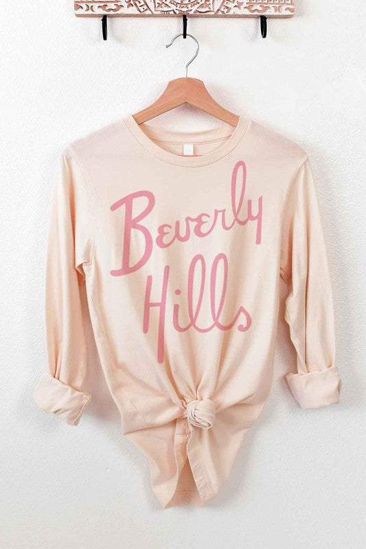 BEVERLY HILLS LONG SLEEVE TEE - lolaluxeshop