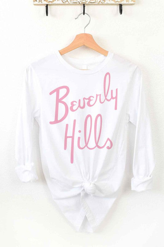 BEVERLY HILLS LONG SLEEVE TEE - lolaluxeshop