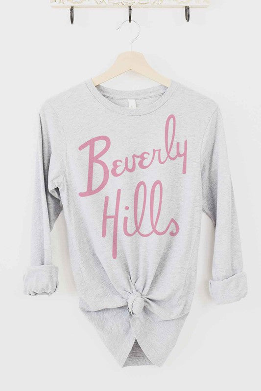 BEVERLY HILLS LONG SLEEVE TEE - lolaluxeshop