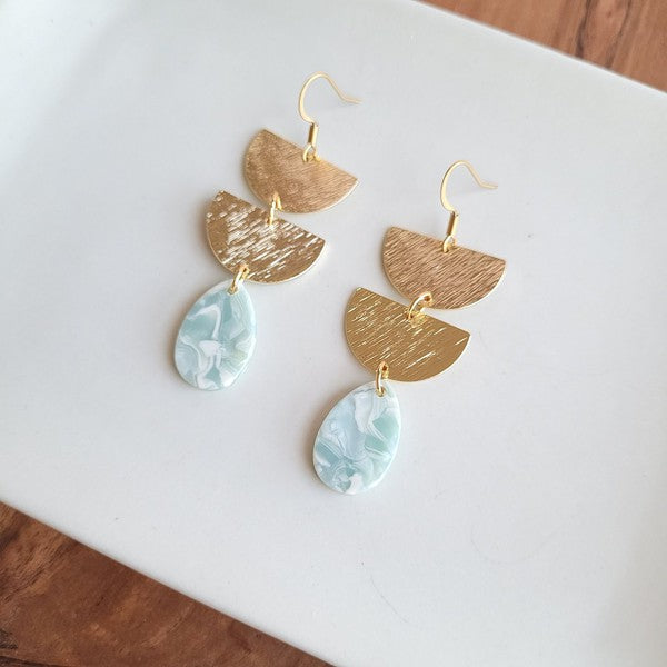 Aria Earrings - Aquamarine - lolaluxeshop