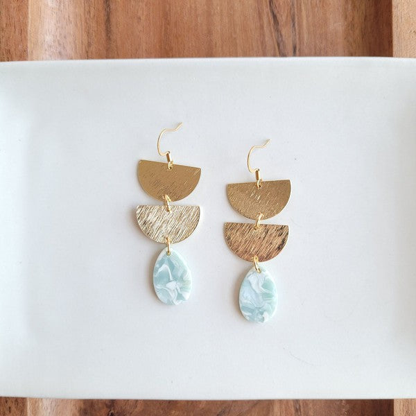 Aria Earrings - Aquamarine - lolaluxeshop