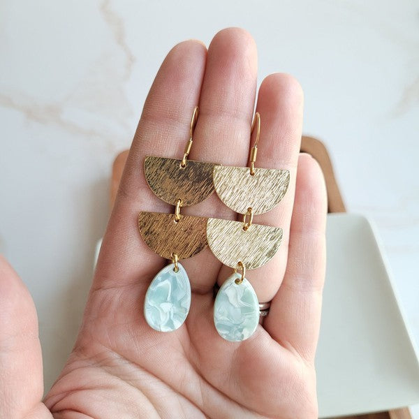 Aria Earrings - Aquamarine - lolaluxeshop