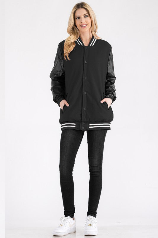 Boyfriend OverSize Letteman Jacket - lolaluxeshop