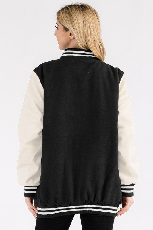 Boyfriend OverSize Letteman Jacket - lolaluxeshop