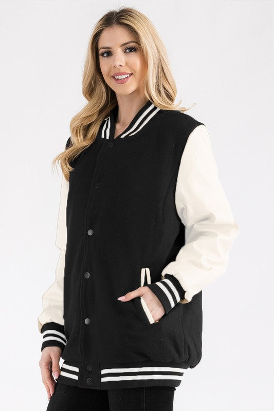 Boyfriend OverSize Letteman Jacket - lolaluxeshop