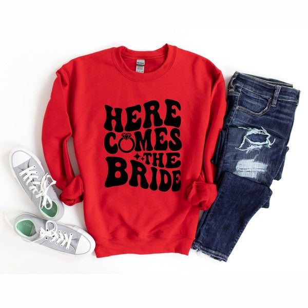 Here Comes The Bride Graphic Sweatshirt - lolaluxeshop