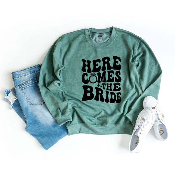 Here Comes The Bride Graphic Sweatshirt - lolaluxeshop