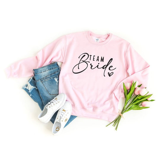 Team Bride Script Graphic Sweatshirt - lolaluxeshop