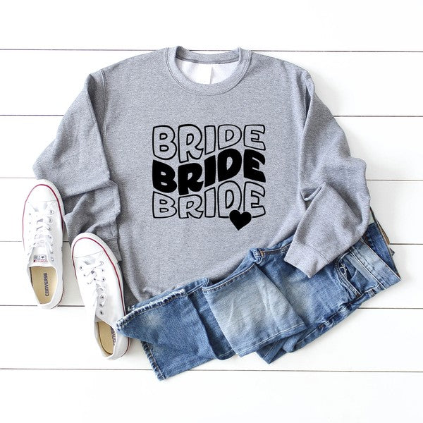 Bride Stacked Graphic Sweatshirt - lolaluxeshop