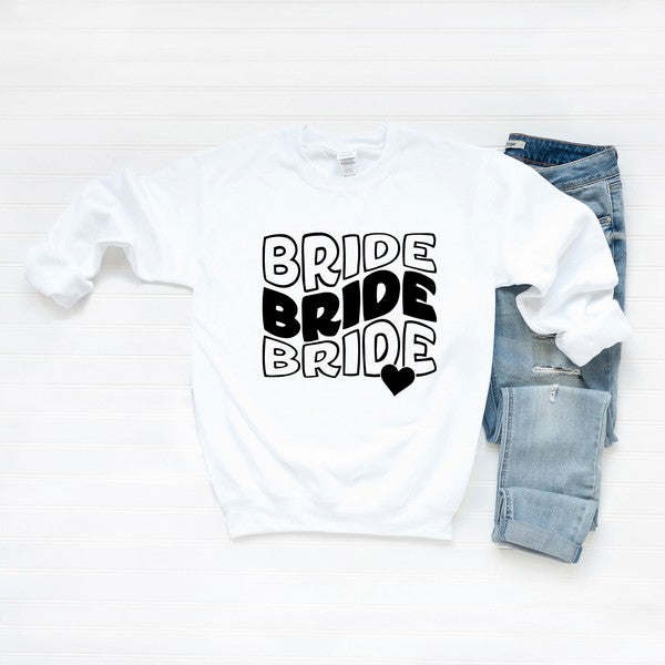 Bride Stacked Graphic Sweatshirt - lolaluxeshop