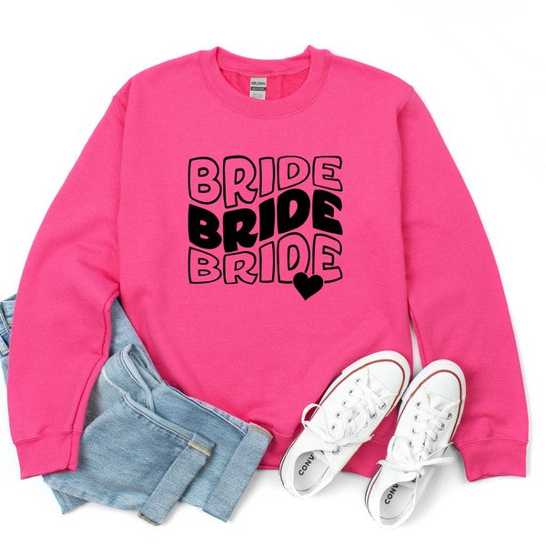 Bride Stacked Graphic Sweatshirt - lolaluxeshop