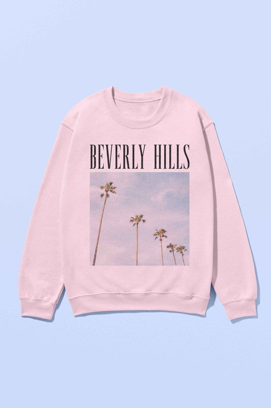 BEVERLY HILLS PHOTOGRAPH SWEATSHIRT PLUS SIZE - lolaluxeshop