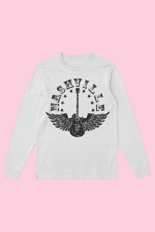 VINTAGE NASHVILLE LONG SLEEVE TEE - lolaluxeshop