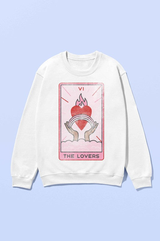 THE LOVERS TARROT GRAPHIC SWEATSHIRT - lolaluxeshop