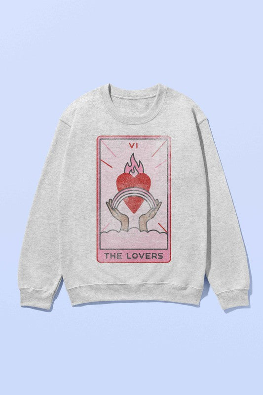 THE LOVERS TARROT GRAPHIC SWEATSHIRT - lolaluxeshop