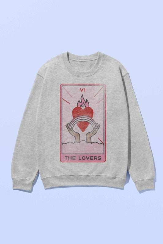 THE LOVERS TARROT GRAPHIC SWEATSHIRT - lolaluxeshop