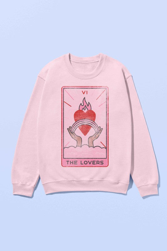 THE LOVERS TARROT GRAPHIC SWEATSHIRT - lolaluxeshop