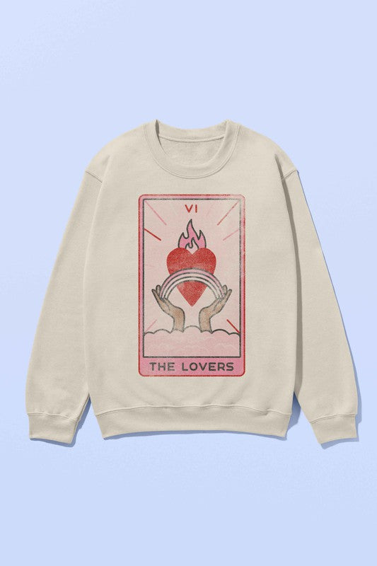 THE LOVERS TARROT GRAPHIC SWEATSHIRT - lolaluxeshop