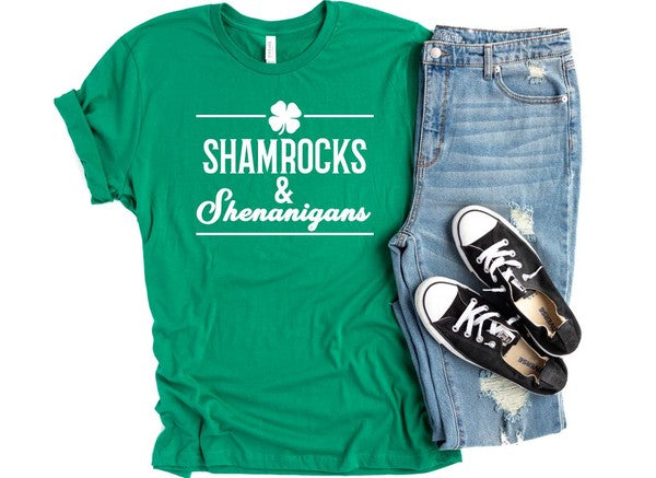 Shamrocks and Shenanigans Short Sleeve Tee - lolaluxeshop