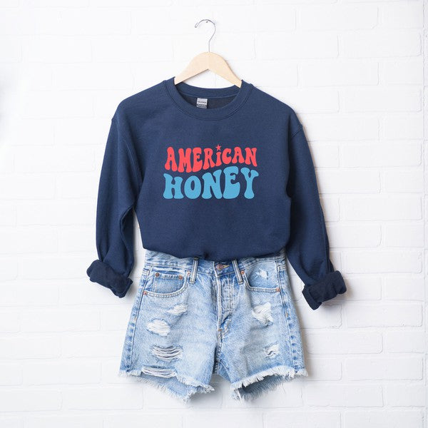 American Honey Graphic Sweatshirt - lolaluxeshop