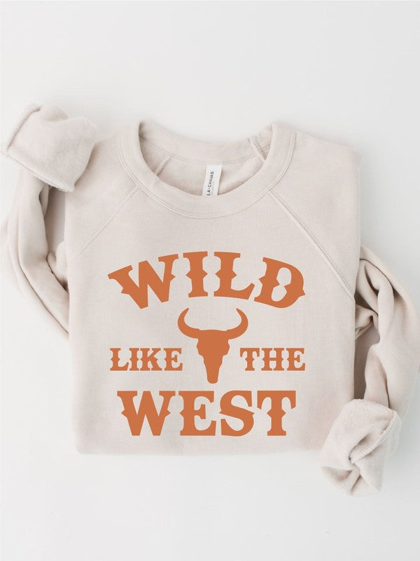 Wild Like The West Crewneck Sweatshirt - lolaluxeshop