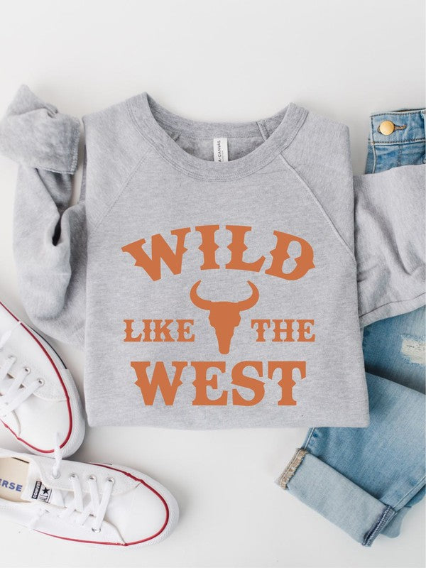 Wild Like The West Crewneck Sweatshirt - lolaluxeshop