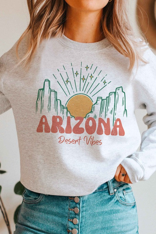 ARIZONA DESERT VIBES GRAPHIC SWEATSHIRT - lolaluxeshop